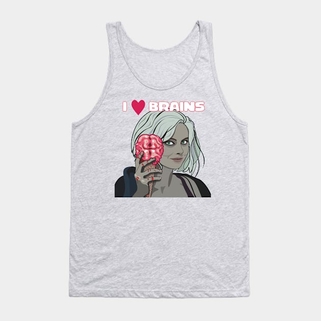 i Love Brains Tank Top by BasicBeach